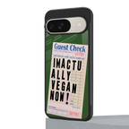 i'm vegan back phone cover | glass case for google pixel 9