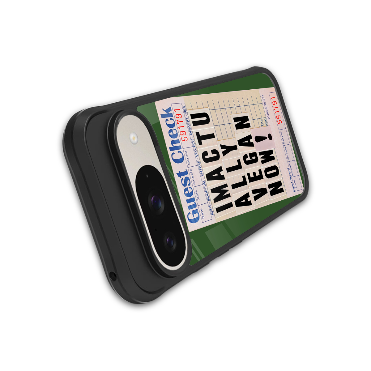 i'm vegan back phone cover | glass case for google pixel 9