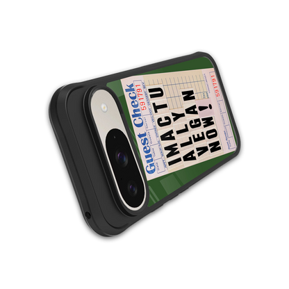 i'm vegan back phone cover | glass case for google pixel 9