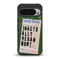 i'm vegan back phone cover | glass case for google pixel 9 pro xl