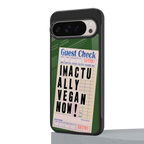 i'm vegan back phone cover | glass case for google pixel 9 pro xl