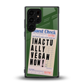 i'm vegan back phone cover | glass case for samsung galaxy s23 ultra