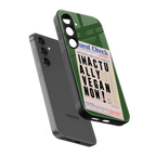 i'm vegan back phone cover | glass case for samsung galaxy s24 plus