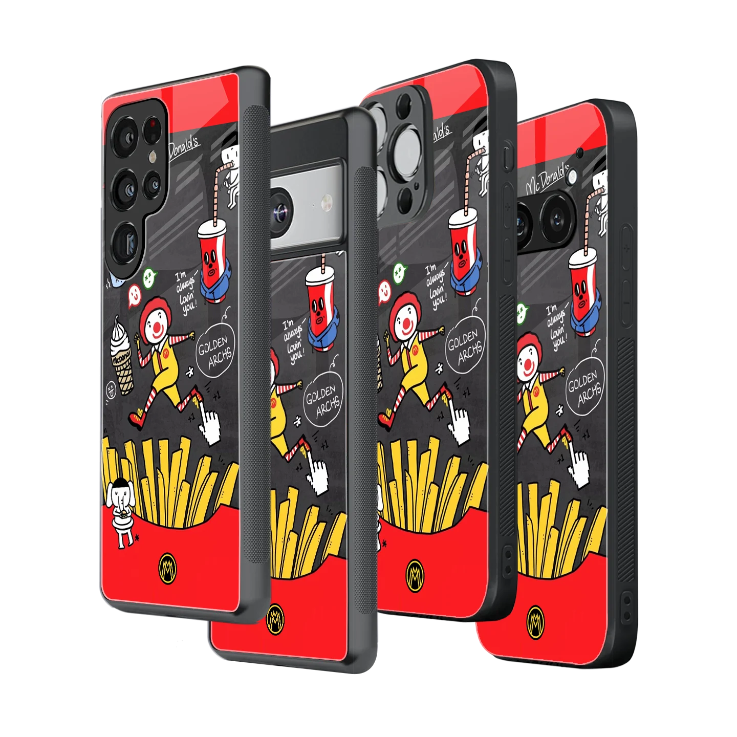 Stylish Glass Back Case for All Smartphones – iPhone, Samsung, OnePlus, Pixel, Redmi, Oppo, Vivo, Motorola