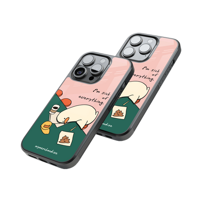 Protective Glass Back Phone Case Compatible with iPhone, Samsung, OnePlus, Pixel & More