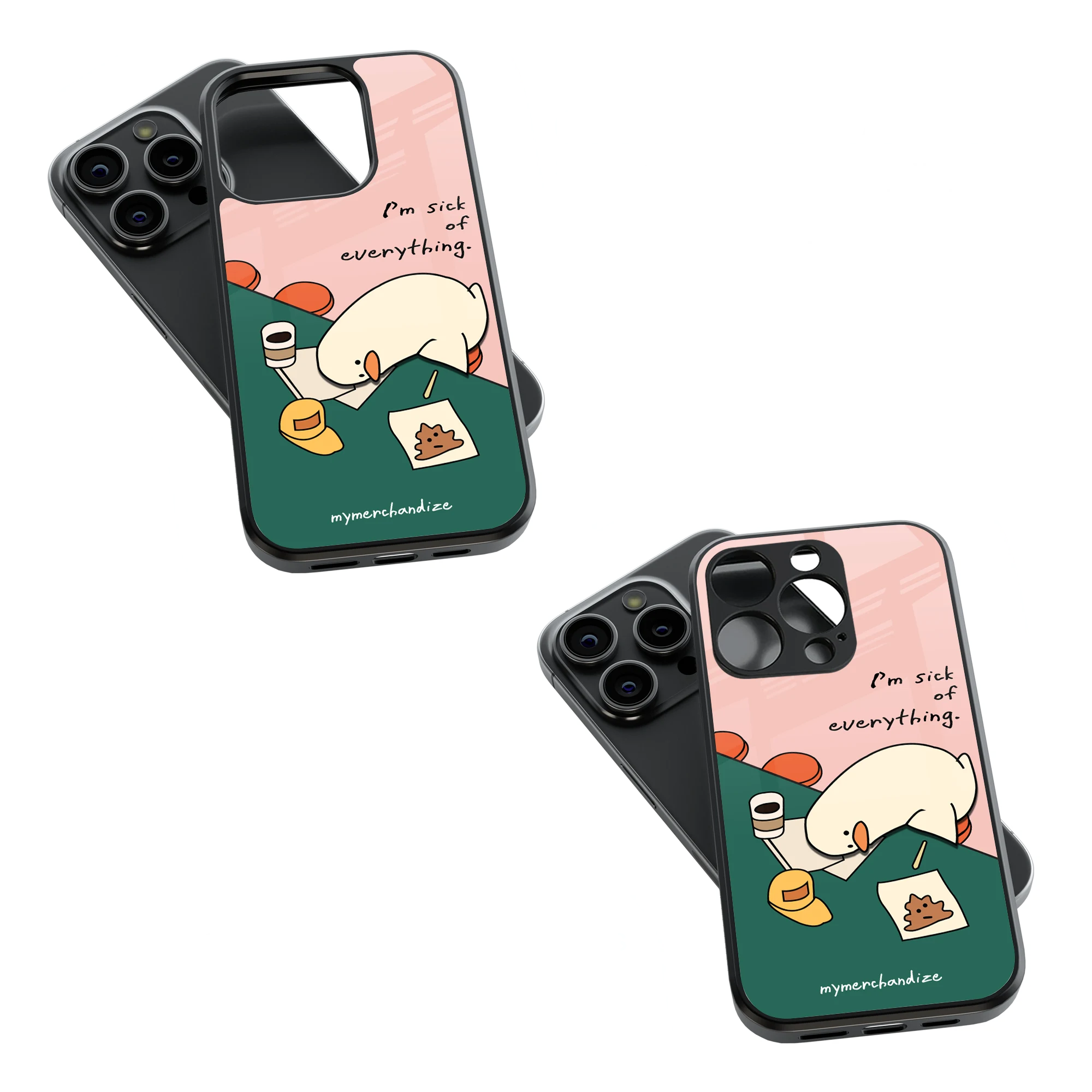 Trendy Glass Back Mobile Case for iPhone, Samsung, Redmi, OnePlus, Google Pixel, Motorola