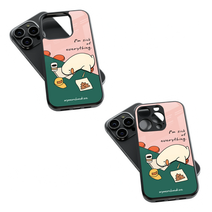 Trendy Glass Back Mobile Case for iPhone, Samsung, Redmi, OnePlus, Google Pixel, Motorola