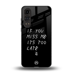 if you miss me its too late back phone cover | glass case for oneplus nord ce 4 lite