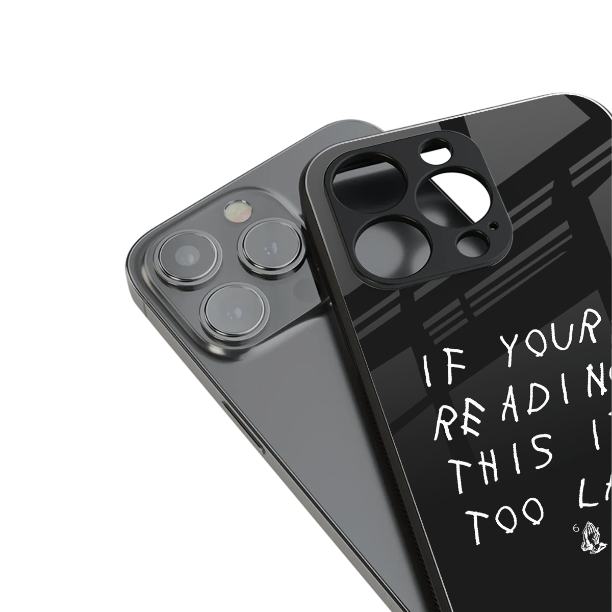 if youre reading this its too late back phone cover | glass case for iphone 16 pro