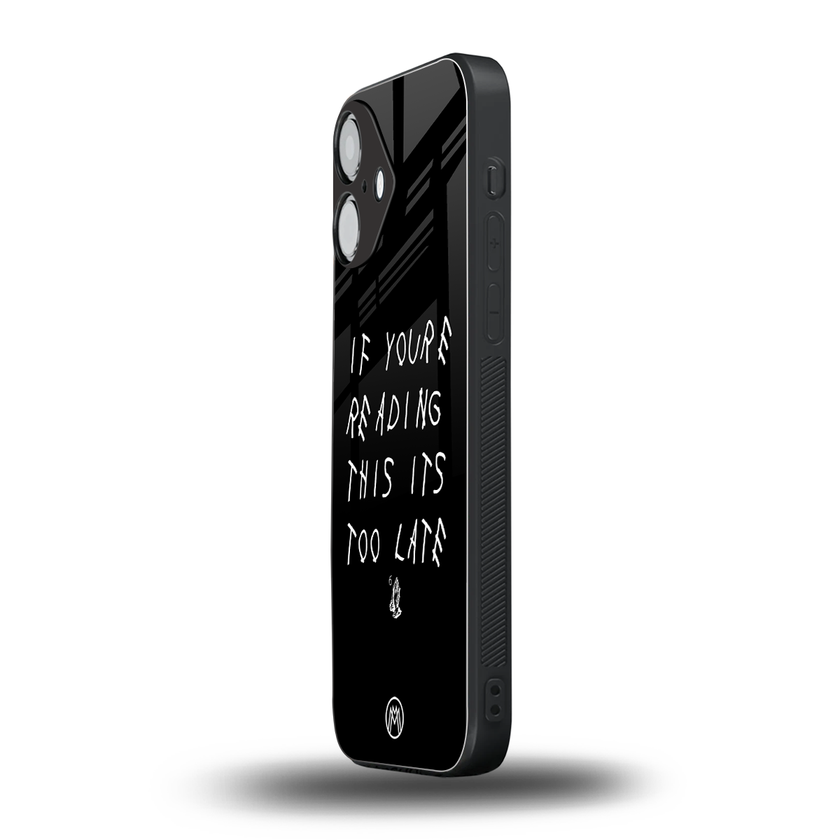 if youre reading this its too late back phone cover | glass case for iphone 16