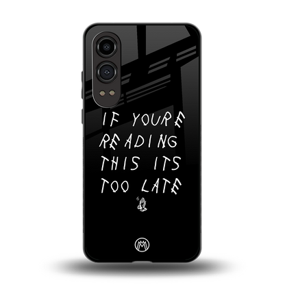 if youre reading this its too late back phone cover | glass case for oneplus nord ce 4 lite