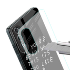 if youre reading this its too late back phone cover | glass case for oneplus nord ce 4
