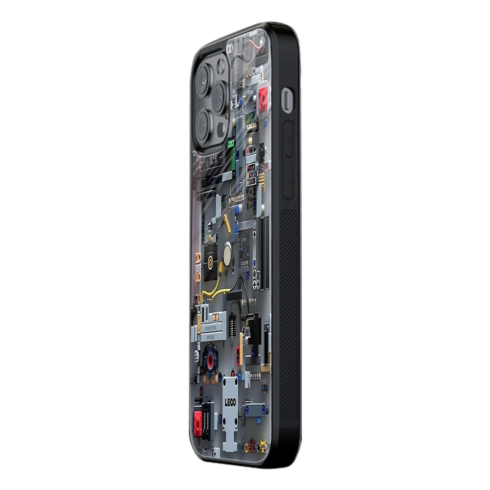 Slim Glass Back Phone Case for Multiple Brands iPhone, Samsung, Redmi, OnePlus, Oppo, Vivo