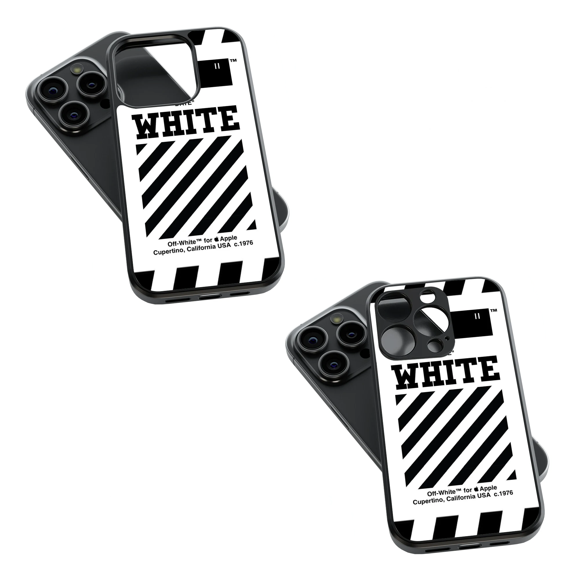 Trendy Glass Back Mobile Case for iPhone, Samsung, Redmi, OnePlus, Google Pixel, Motorola