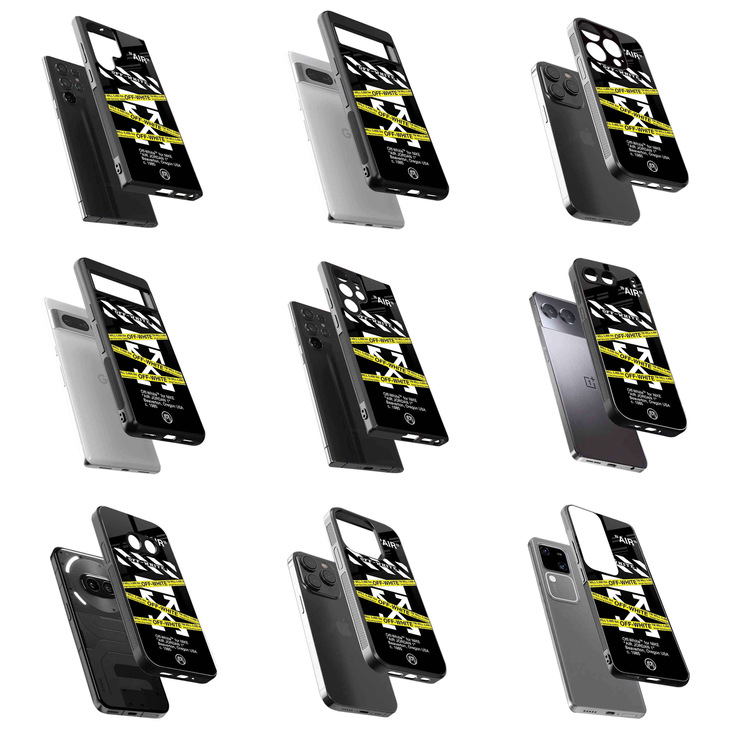 Durable Glass Back Mobile Case for iPhone, Samsung, OnePlus, Google Pixel, Redmi, Vivo, Oppo