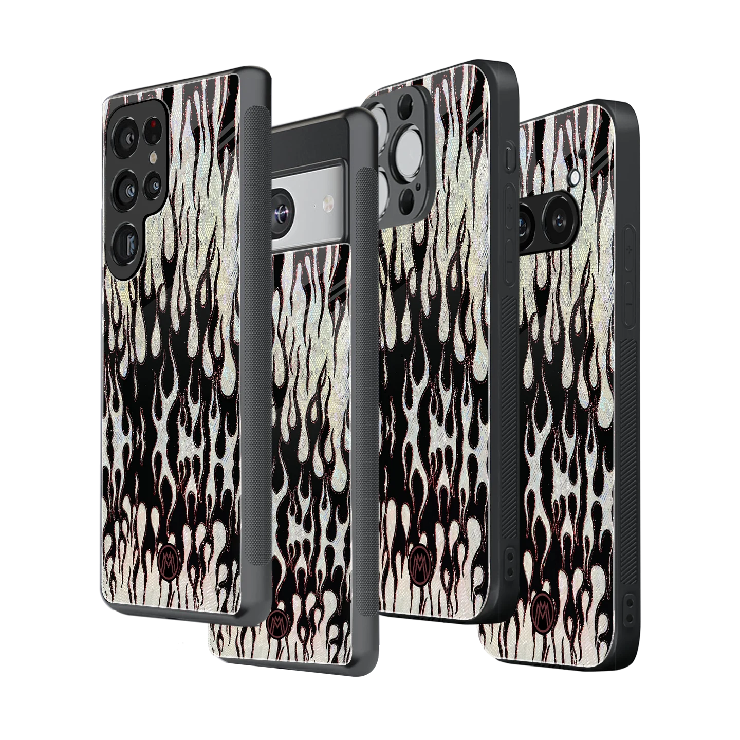 Stylish Glass Back Case for All Smartphones iPhone, Samsung, OnePlus, Pixel, Redmi, Oppo, Vivo, Motorola