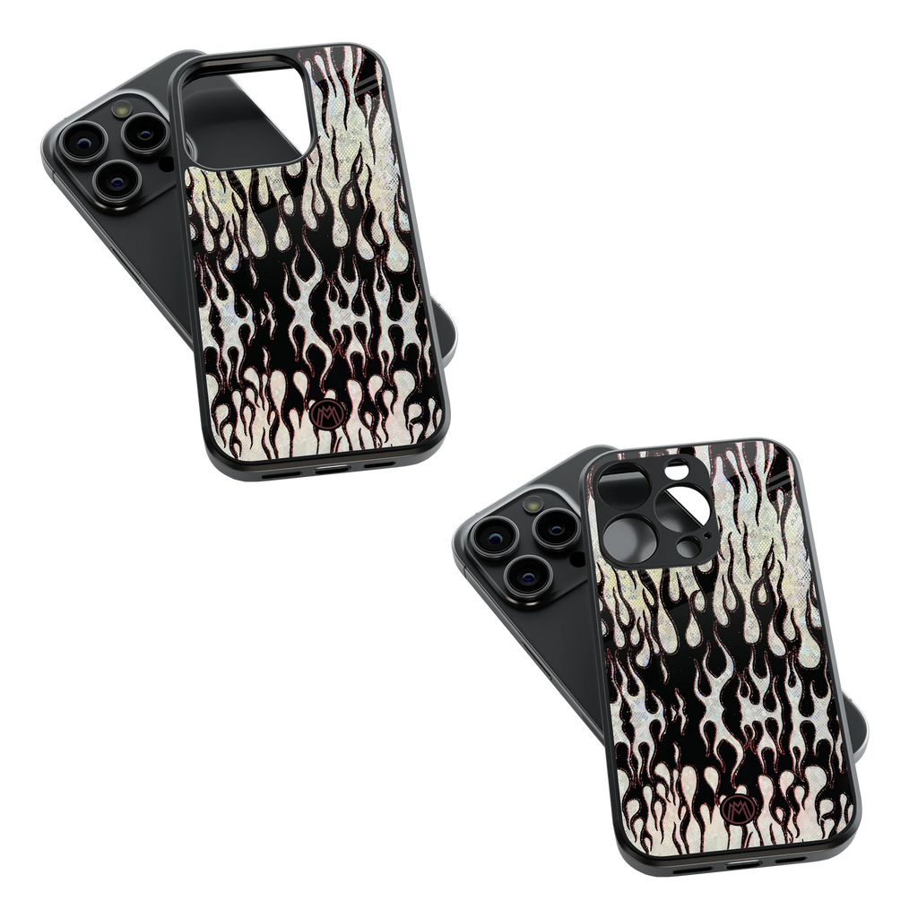 Trendy Glass Back Mobile Case for iPhone, Samsung, Redmi, OnePlus, Google Pixel, Motorola