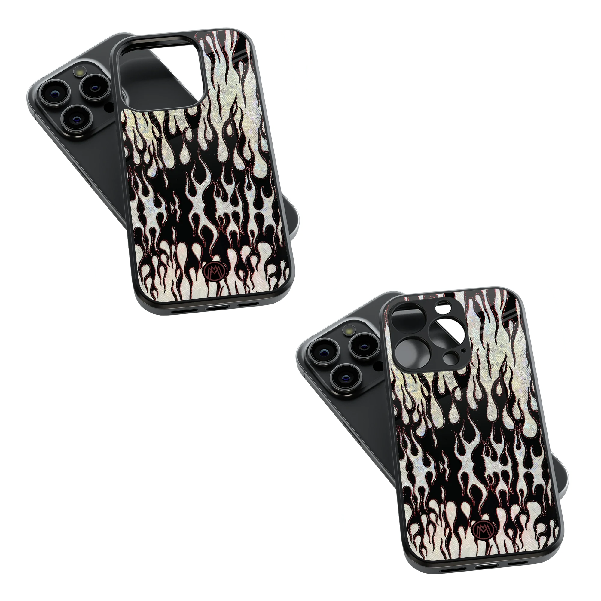 Trendy Glass Back Mobile Case for iPhone, Samsung, Redmi, OnePlus, Google Pixel, Motorola