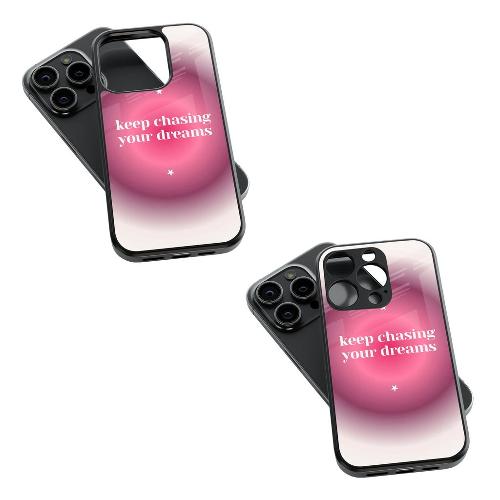 Trendy Glass Back Mobile Case for iPhone, Samsung, Redmi, OnePlus, Google Pixel, Motorola