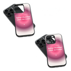 Trendy Glass Back Mobile Case for iPhone, Samsung, Redmi, OnePlus, Google Pixel, Motorola