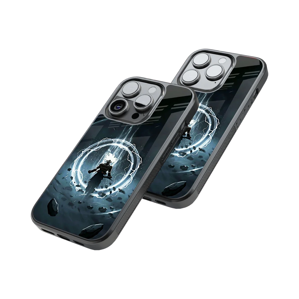 Protective Glass Back Phone Case Compatible with iPhone, Samsung, OnePlus, Pixel & More