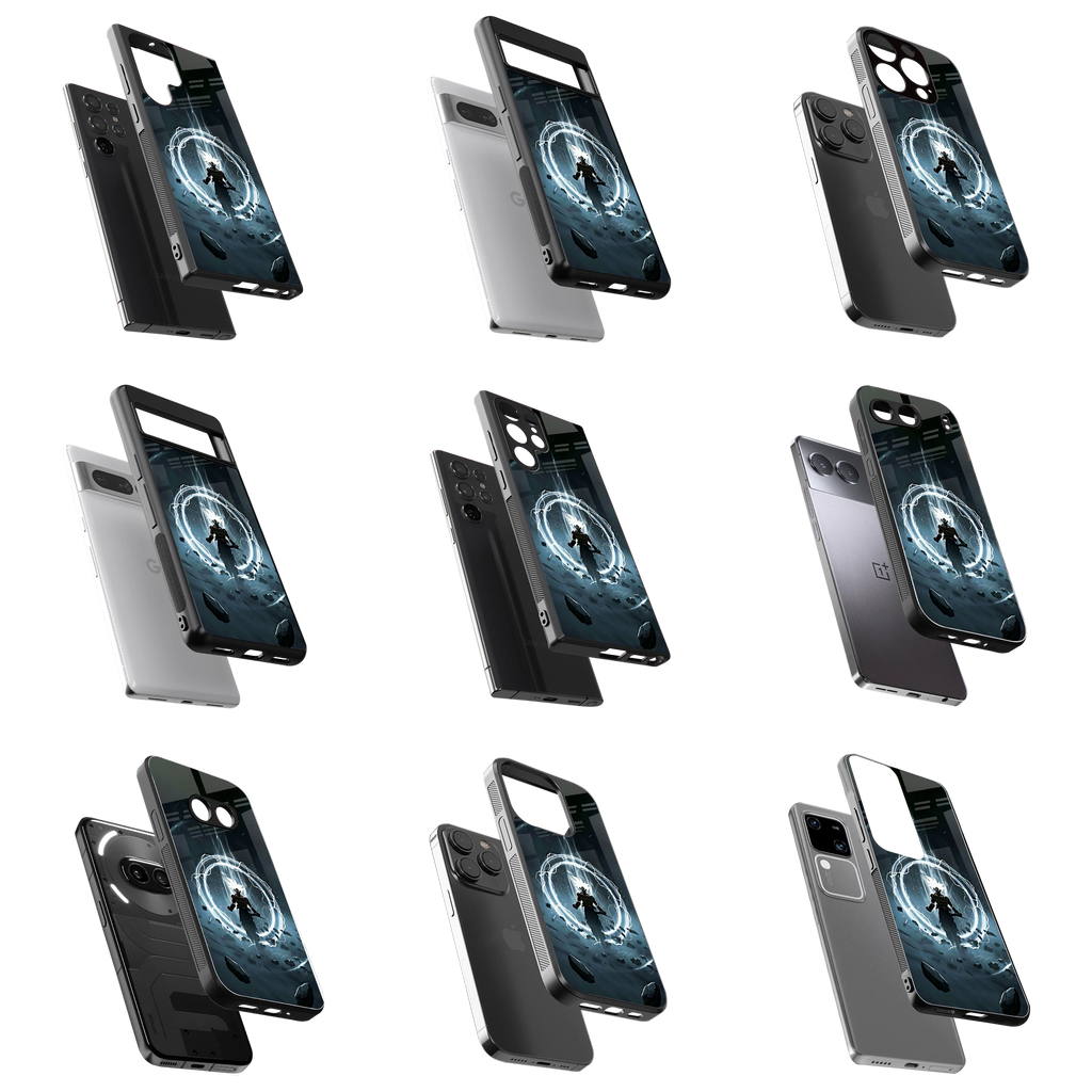 Durable Glass Back Mobile Case for iPhone, Samsung, OnePlus, Google Pixel, Redmi, Vivo, Oppo
