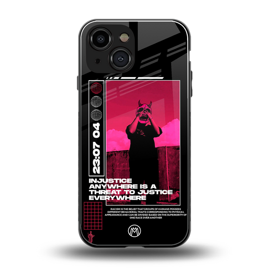 injustice back phone cover | glass case for iphone 13 mini