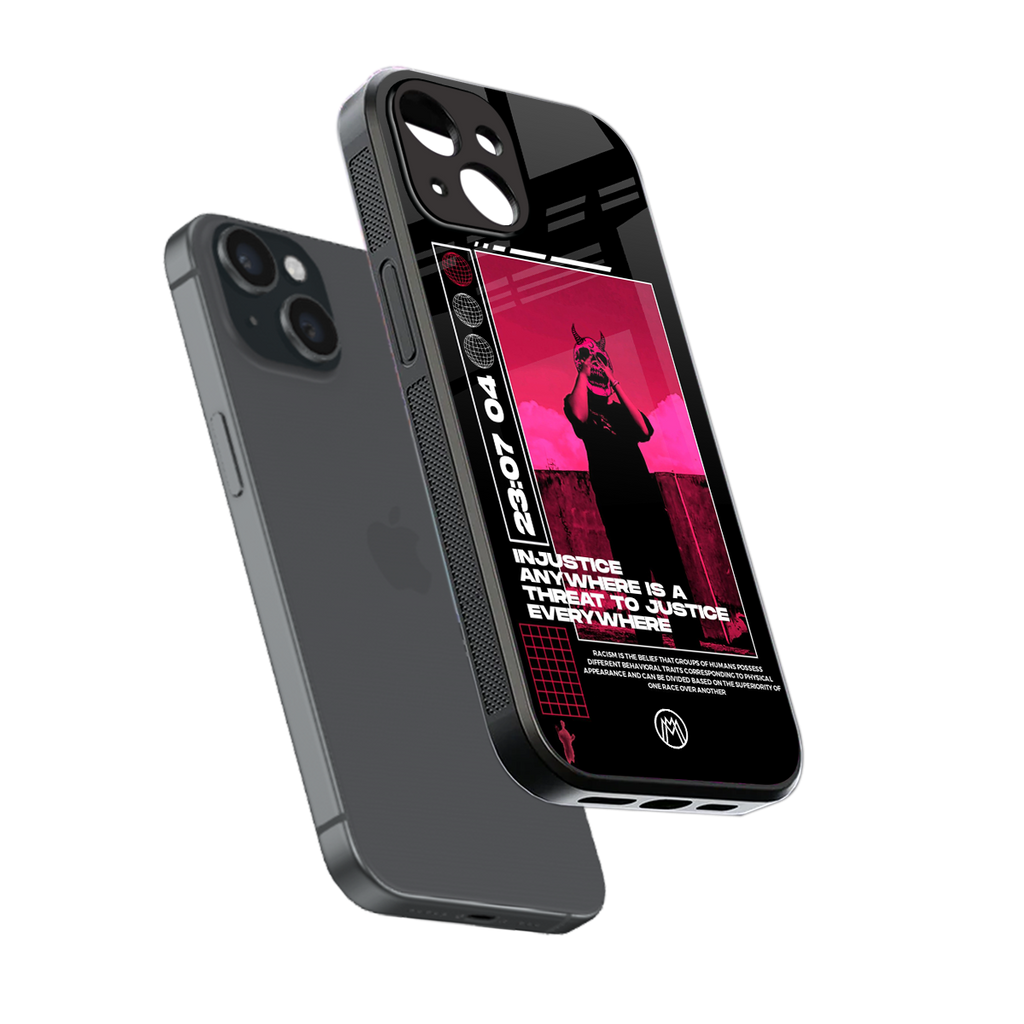 injustice back phone cover | glass case for iphone 13 mini