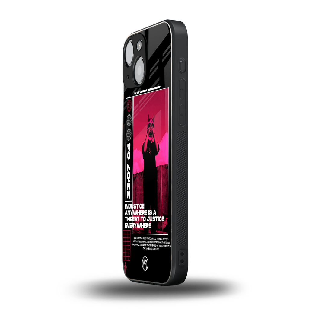 injustice back phone cover | glass case for iphone 13 mini