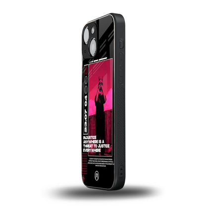 injustice back phone cover | glass case for iphone 13 mini