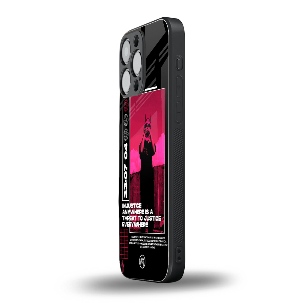 injustice back phone cover | glass case for iphone 13 pro max
