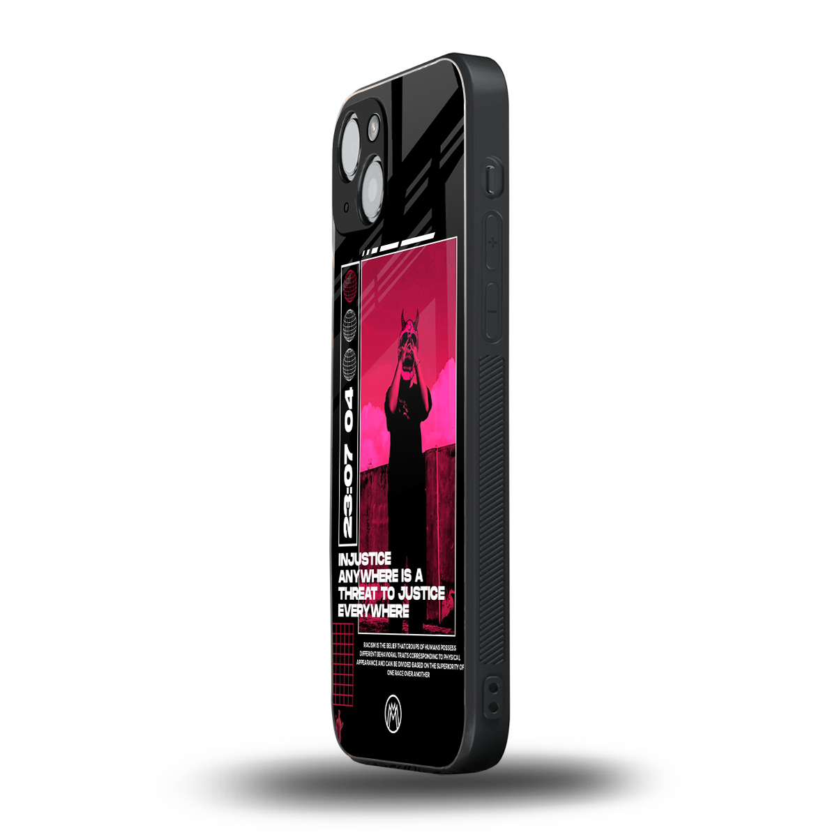 injustice back phone cover | glass case for iphone 14 plus