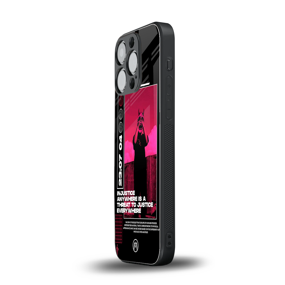 injustice back phone cover | glass case for iphone 15 pro