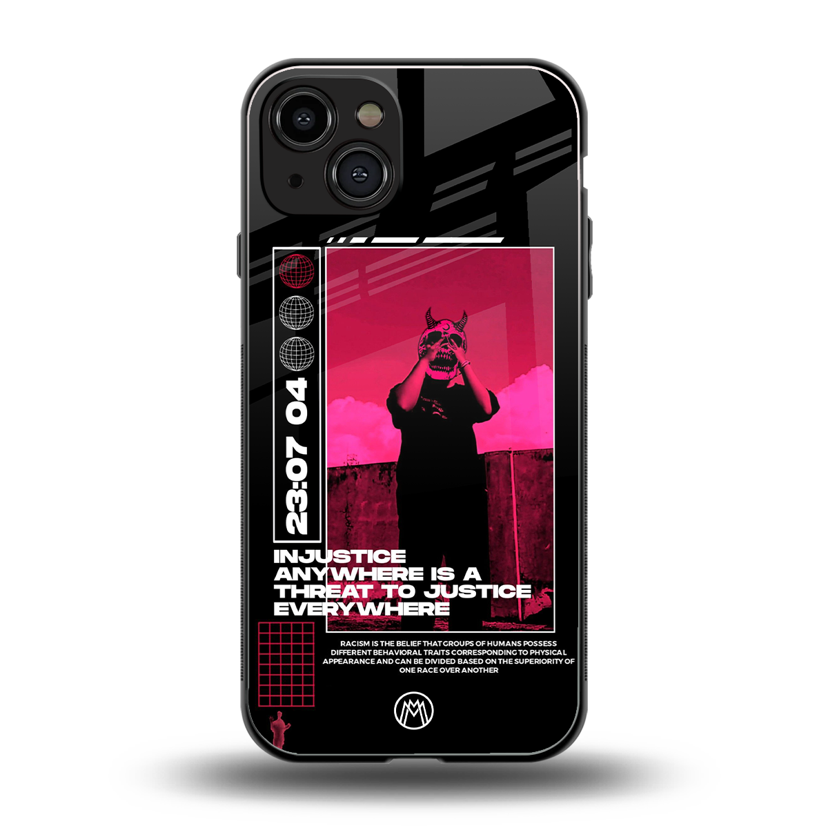 injustice back phone cover | glass case for iphone 15