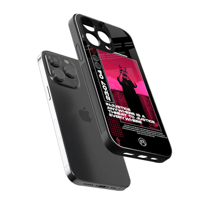 injustice back phone cover | glass case for iphone 16 pro max