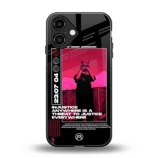 injustice back phone cover | glass case for iphone 16