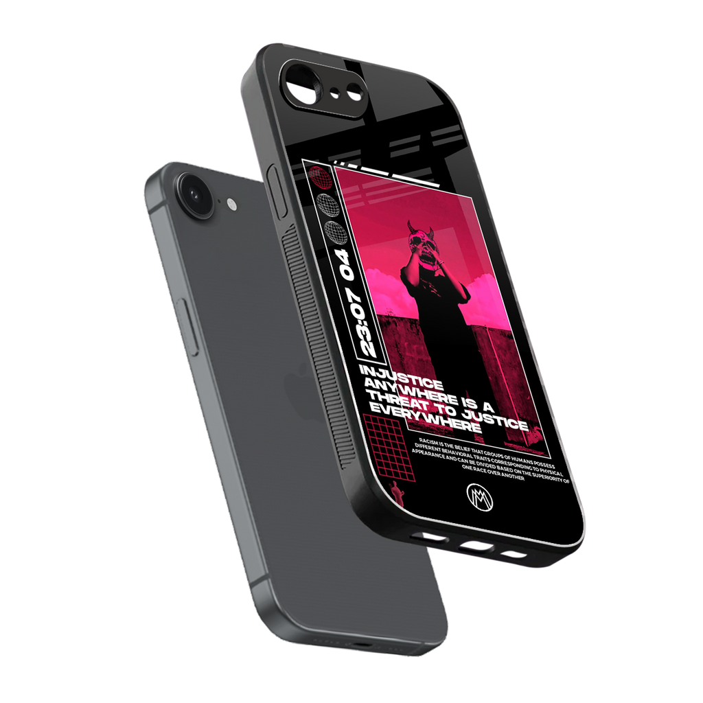 injustice back phone cover | glass case for iphone 16e