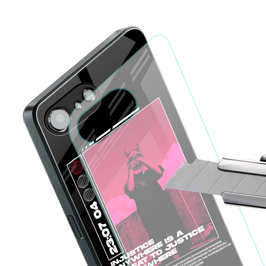 injustice back phone cover | glass case for iphone 16e