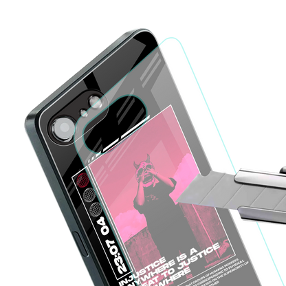 injustice back phone cover | glass case for iphone 16e