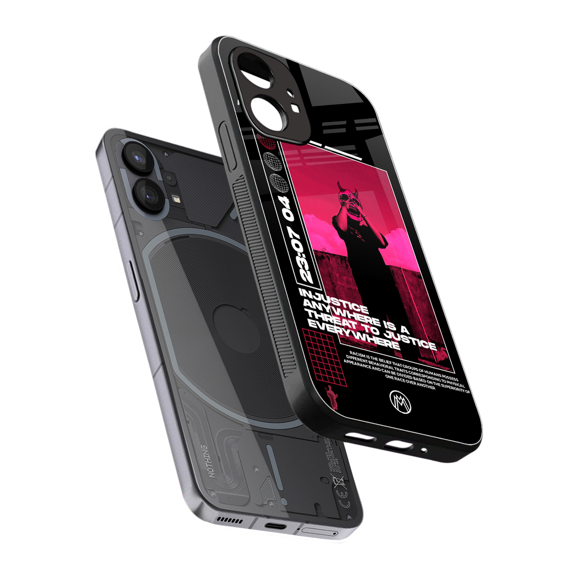 injustice back phone cover | glass case for nothing phone 1