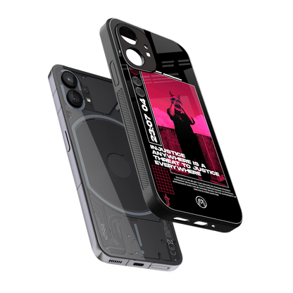 injustice back phone cover | glass case for nothing phone 1