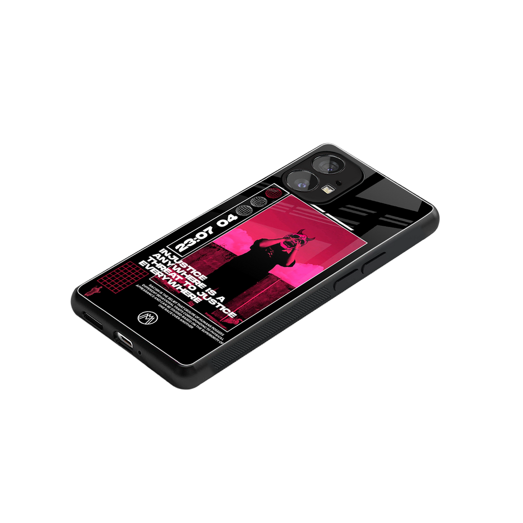 injustice back phone cover | glass case for nothing phone 1