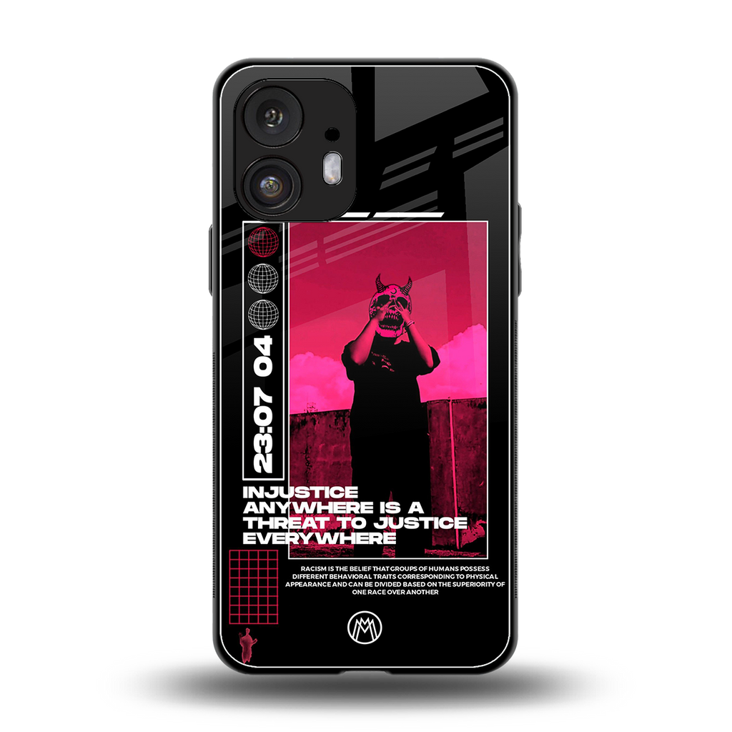 injustice back phone cover | glass case for nothing phone 2
