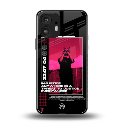 injustice back phone cover | glass case for nothing phone 2