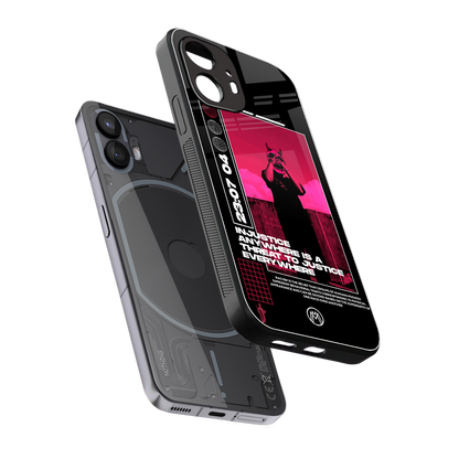 injustice back phone cover | glass case for nothing phone 2