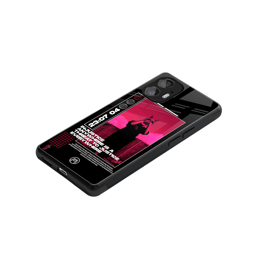 injustice back phone cover | glass case for nothing phone 2