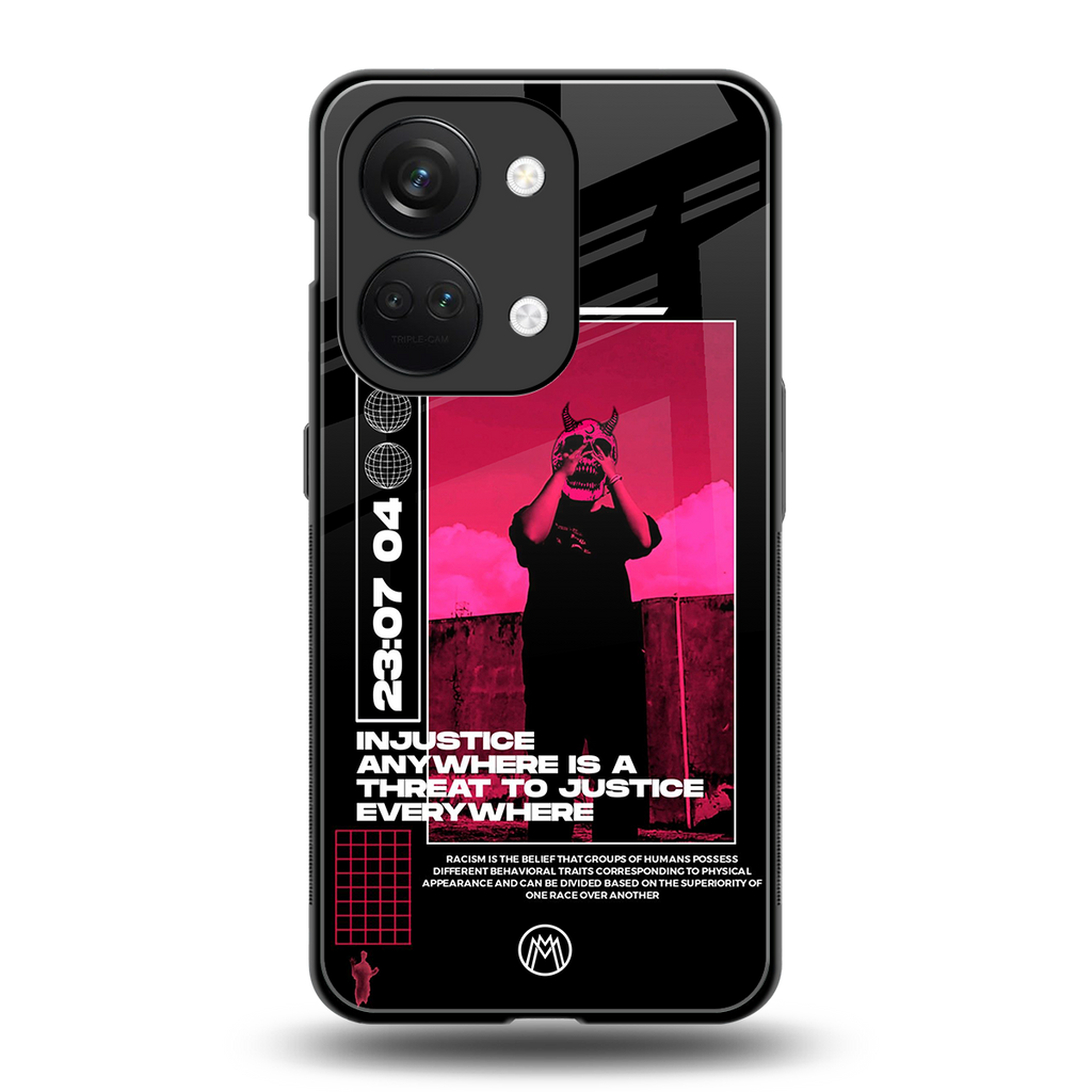 injustice back phone cover | glass case for oneplus nord 3