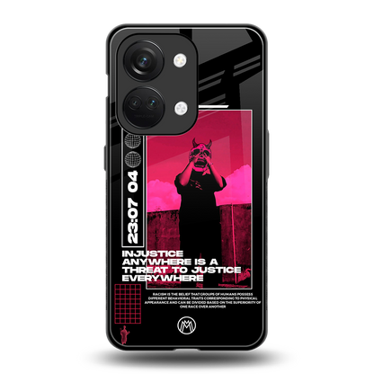 injustice back phone cover | glass case for oneplus nord 3