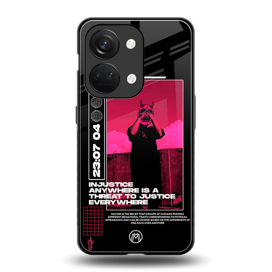 injustice back phone cover | glass case for oneplus nord 3