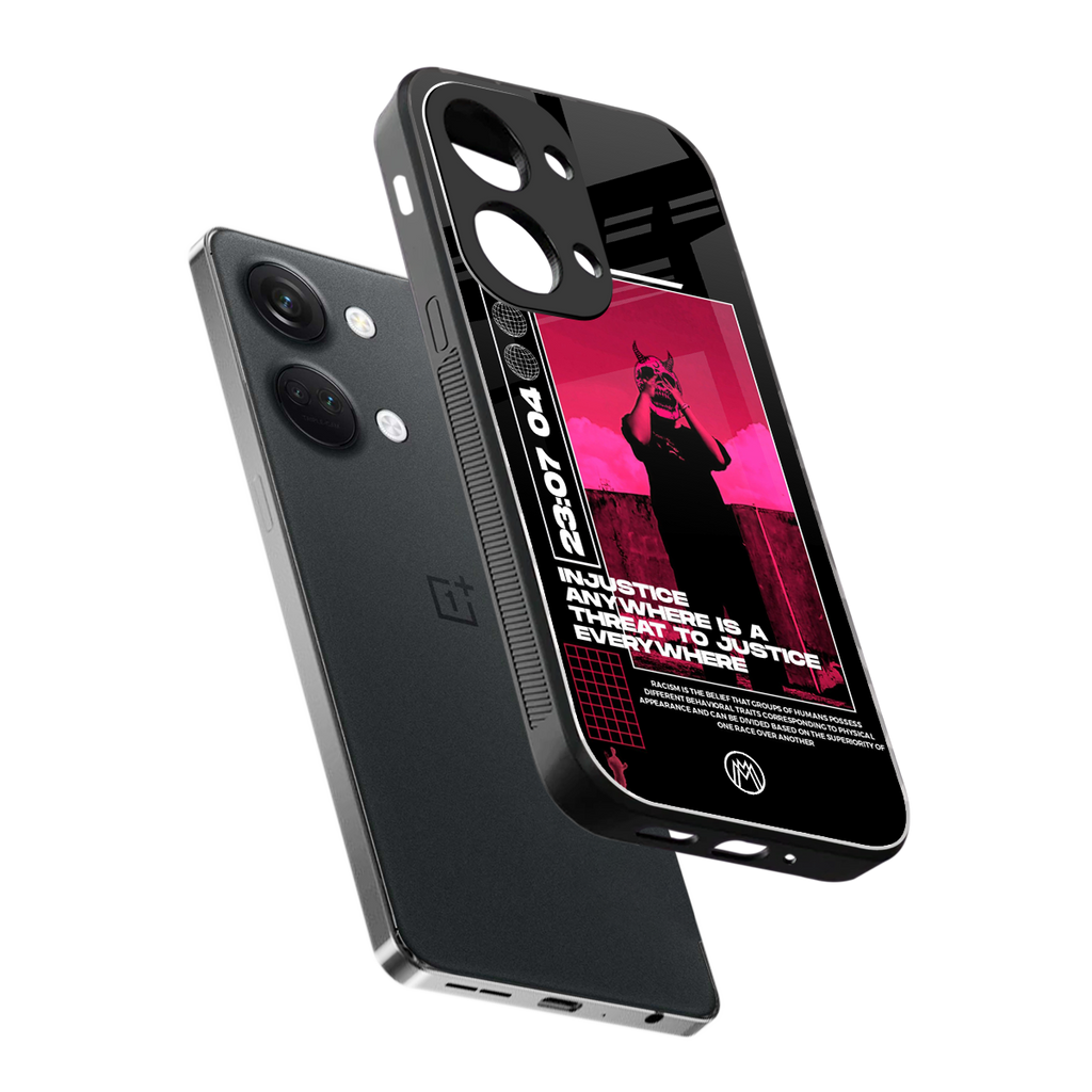 injustice back phone cover | glass case for oneplus nord 3